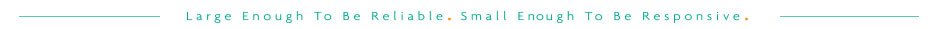 Large Enough to be Reliable; Small Enough to be Responsive