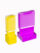Combo, 1 - 10mm x 10mm (yellow) & 1 - 16mm x 19mm (purple)