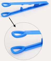 Plastic tipped forceps with round tip
