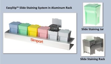 EasyDip Slide Staining System in Aluminum Rack by Simport