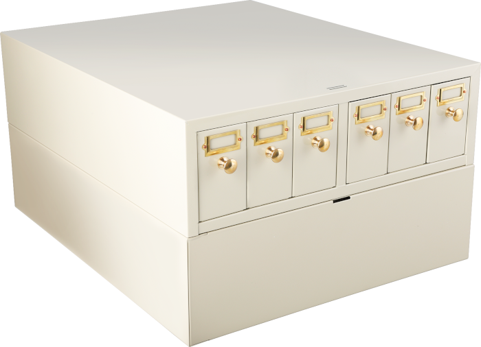 Slide Filing System Cabinet Base, Metal, 4E's