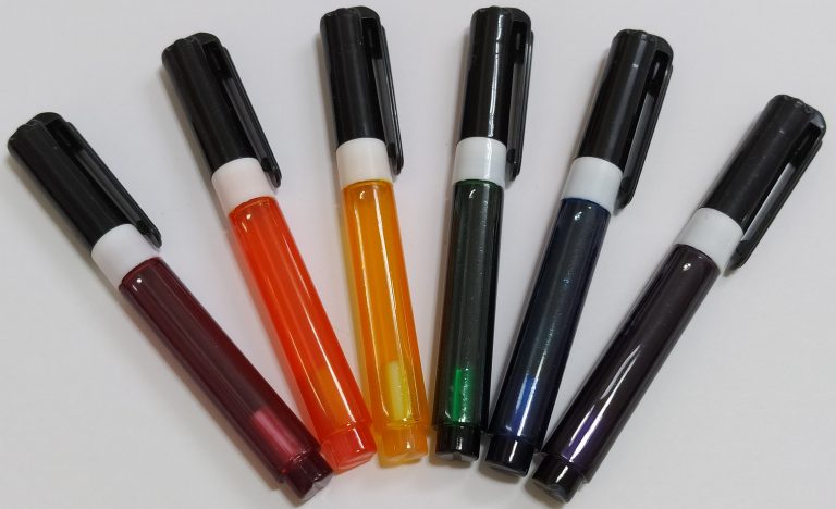 PAP Pen GnomePen Mini all colors spreadout
